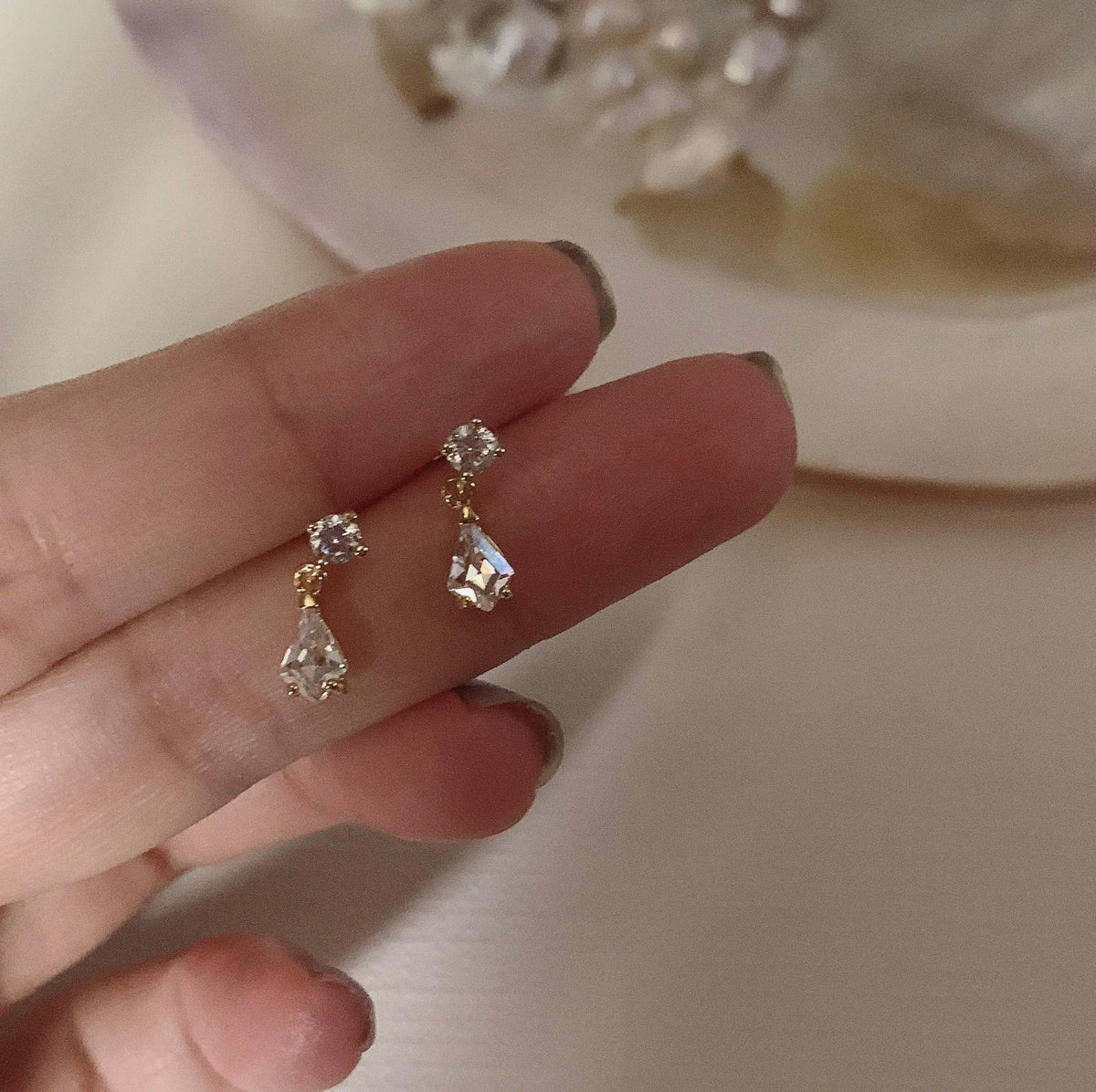 Crystal Drop Earrings