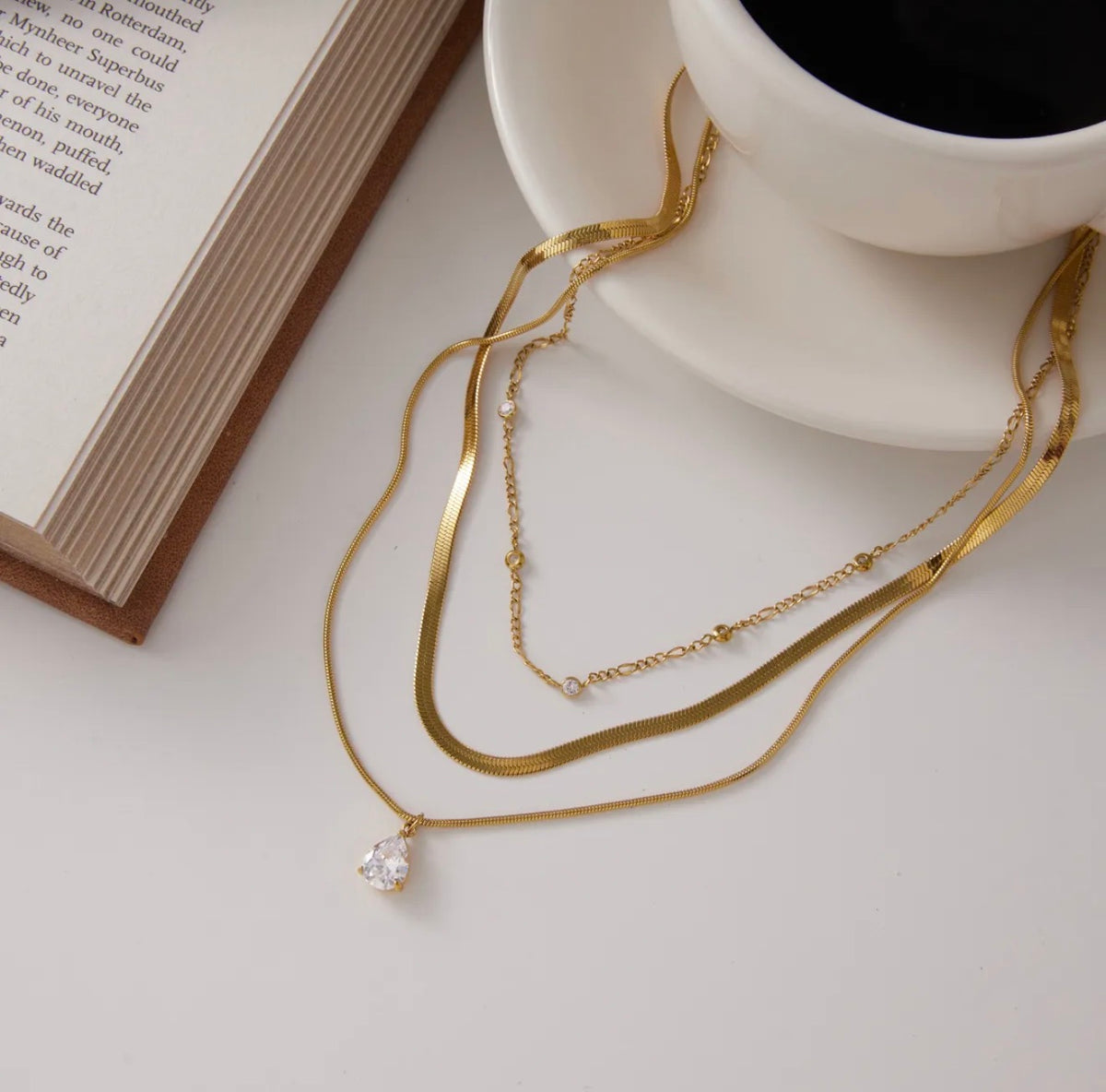 Olive Necklace Stack
